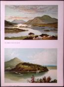 Scotland Loch Lomond From Mount Misery Antique Coloured Print-36