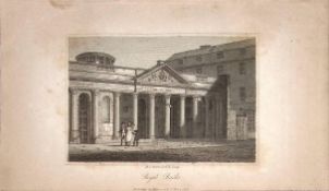 The Royal Baths Views of Bath Regency Era Antique 207 Years-Old Georgian Print-4