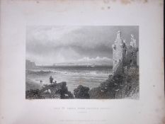 Isle of Arran Scotland W Beattie 188 Years-Old Antique Steel Engraving-20
