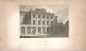 The Theatre Views of Bath Regency Era Antique 207 Years-Old Georgian Print-16