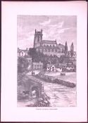 Market Drayton Country Towns of Britain 145-Year-Old Woodcut Illustration-18