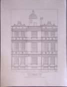 Longleat House Plan Wiltshire 190 Years-Old John Britton Antique Steel Engraving-215