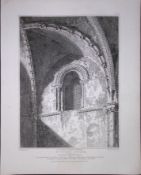 St Peters Church Oxford 190 Years-Old Rare John Britton Antique Steel Engraving-95