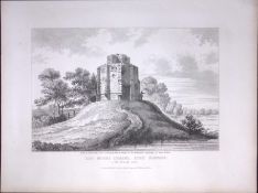 Red Mount Chapel Norfolk 190 Years-Old John Britton Antique Steel Engraving-160