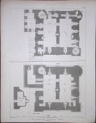 Rochester Castle Kent 190 Years-Old Rare John Britton Antique Steel Engraving-111