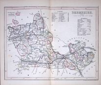 Berkshire-Dugdale & Archer Antique 180 Years-Old Steel Engraved Map-29