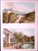 Scarborough Ramsden Valley & The New Road Victorian Antique Double Print-21