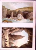 Jersey Needle Rock Cavern & Plemont St Quens Victorian Antique Double Print-39