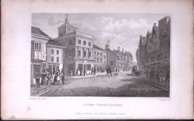 Halifax Crown Street Yorkshire 198 Years-Old Thomas Allen Antique Steel Engraving-41