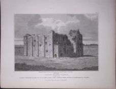 Castle Rising Norfolk 190 Years-Old Rare John Britton Antique Steel Engraving-113