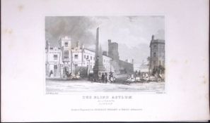 London Blind Asylum Dugdale & Archer Antique 180 Years-Old Copper Plate Print-37