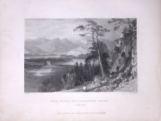 Bercaldine Castle Oban Scotland W Beattie 188 Years-Old Antique Steel Engraving-40