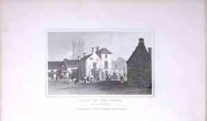 Stow in The Wold Dugdale & Archer Antique 180 Years-Old Copper Plate Print-18