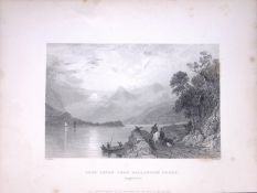 Ballahuish Ferry Loch Leven Scotland W Beattie 188 Years-Old Antique Steel Engraving-38