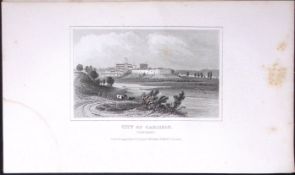 City of Carlisle Dugdale & Archer Antique 180 Years-Old Copper Plate Print-21