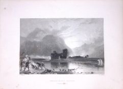 Inverlochy Castle Scotland W Beattie 188 Years-Old Antique Steel Engraving-35