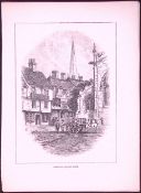 York Sampson Square Country Towns of Britain 145-Year-Old Woodcut Illustration-4