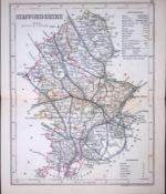 Staffordshire-Dugdale & Archer Antique 180 Years-Old Steel Engraved Map-26