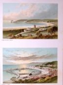 Jersey St Brelade’s Bay & St Aubins Victorian Antique Double Print-46
