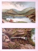 The Lakes Grasmere & Dungeon Gill Victorian Antique Double Print-15