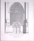 St Nicholas Chapel Norfolk 190 Years-Old John Britton Antique Steel Engraving-158
