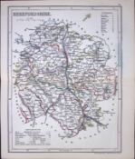 Herefordshire-Dugdale & Archer Antique 180 Years-Old Steel Engraved Map-36