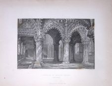 Rosslyn Chapel Midlothian Scotland 188 Years-Old Antique Steel Engraving-9