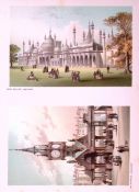 Brighton Royal Pavilion & The Aquarium Victorian Antique Print-28