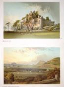 Scotland View of Edinburgh From Craigmillar Castle Antique Print-9a