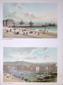 Brighton The Steyne & The West Pier Victorian Antique Double Print-26