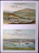 Scotland Aberdeen & Castleton of Braemar View Antique Print-59
