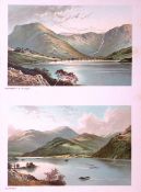 The Lakes Ullswater & Buttermere Victorian Antique Double Print-14