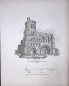 Dunstable Priory Church Beds Rare John Britton 191 Years-Old Antique Steel Engraving-5