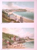 Scarborough South Bay & Spa, South Cliff Victorian Antique Double Print-20