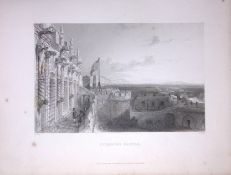 Stirling Castle Scotland W Beattie 188 Years-Old Antique Steel Engraving-4
