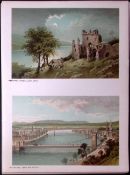 Scotland Highlands Inverness & Urquhart Castle Antique Print-53