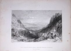 Cairn Gorm Pass Scotland 188 Years-Old W Beattie Antique Steel Engraving-59