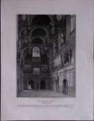 Wollaton Hall Nottingham 190 Years-Old John Britton Antique Steel Engraving-211