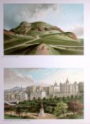 Scotland Edinburgh Old Town & Arthurs Seat 1889 Antique Print-9