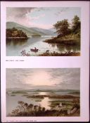 Scotland The Islands & Luss Straights Loch Lomond Antique Coloured Print-37