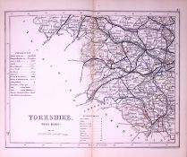Yorkshire West Riding-Antique 180 Years-Old Steel Engraved Map-42