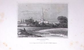 City of Chichester Dugdale & Archer Antique 180 Years-Old Copper Plate Print-6
