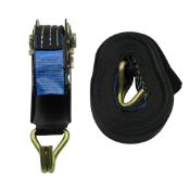 25mm x 5M 0.8T Black Ratchet Lashing With Claw Hook