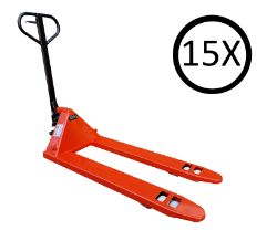 15 x 2000kg Pallet Truck With Nylon Wheels