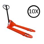 10 x 2000kg Pallet Truck With Nylon Wheels