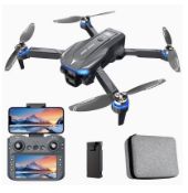 720P HD Dual Camera Drone with Auto Hover, 3D Flips & 15-Min Flight Time 249g, Large Screen