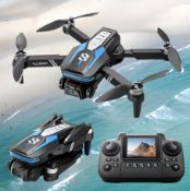 Remote Control Drone – Dual Electric Cameras, Display Screen, Optical Flow Obstacle Avoidance & W...