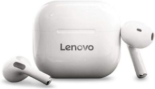 Lenovo TWS Wireless Bluetooth Earphones – Touch Control With Charging Case RRP £40