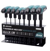 T-Handle Allen Wrench Set – Metric Hex Key Set (2.0mm–10mm, 8PCS) With Storage Rack