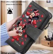 Minnie Mouse Women’s Long Wallet – Large Capacity Card Holder & Coin Purse